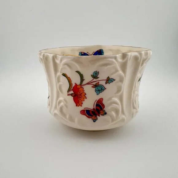 Vintage Aynsley Mini Creamer & Open Sugar Cottage Garden Fine English Bone China - Picture 13 of 15